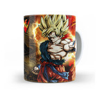 Caneca Dragon Ball Xenoverse 15 Goku Logo - Interior E Alça B