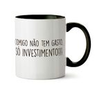 Caneca Economia Investimento - Interior E Alça Preta