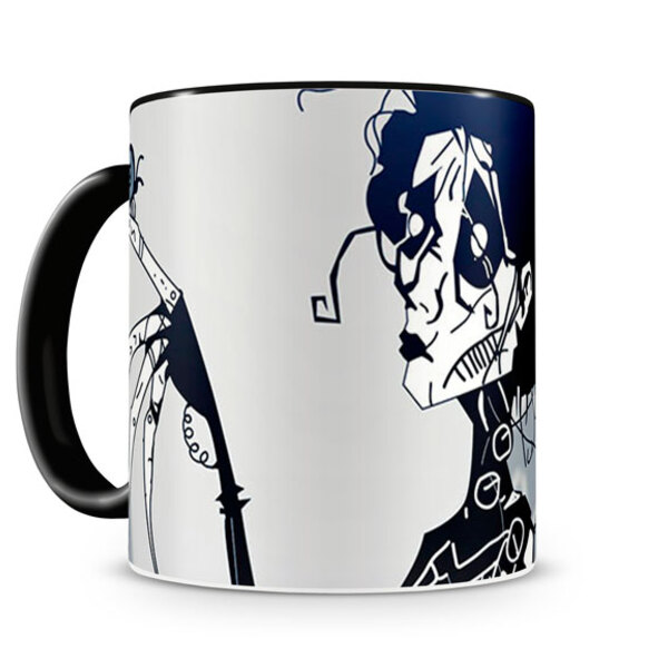 Caneca Edward Mão De Tesouras Ii Preta