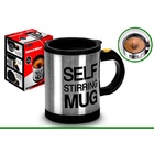 Caneca Elétrica Shake Inox 350ml Mixer Misturador Café, Canec