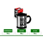 Caneca Elétrica Shake Inox 350ml Mixer Misturador Café, Canec