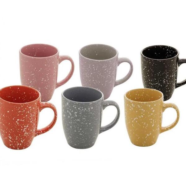 Caneca Em Cerâmica Modelo Flocos 295 Ml Colors - Lyor