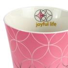 Caneca Em Cerâmica Rosa 340ml