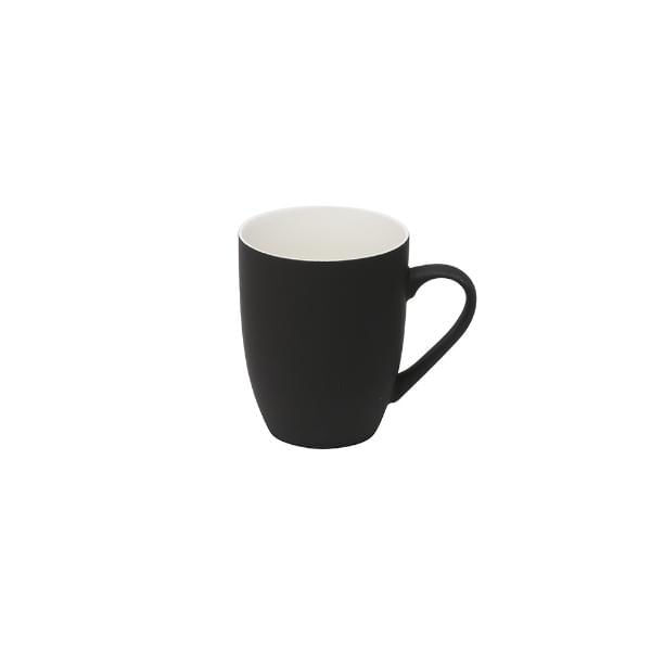 Caneca Em Porcelana Lyor Soft Touch 330ml Preta