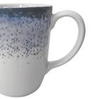Caneca Em Porcelana Modelo Oca Schmidt Esfera 350ml Azul