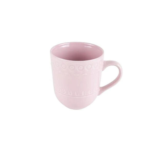 Caneca Em Porcelana Wolff Grace 370ml Rosé