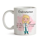 Caneca Enfermeira Branca - Loiro Liso