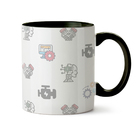 Caneca Engenharia Mecânica Chave Ícones - Interior E Alça Pre