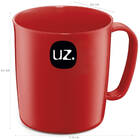 Caneca Escolar De Plástico 400ml Uz Vermelha