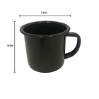 Caneca Esmaltada 150ml Black Mimo