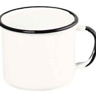 Caneca Esmaltada Nº6 Ewel - Branco
