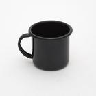 Caneca Esmaltada Preto 160ml Ewel