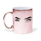 Caneca Espelhada Revirando Os Olhos Caneca Rosê Espelhada