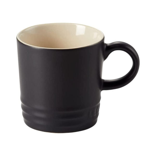 Caneca Espresso De Cerâmica 100 Ml Matte Black Le Creuset