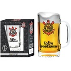 Caneca Estriada Corinthians 473 Ml Globimport