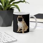 Caneca Eu Amo Pug Black
