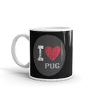 Caneca Eu Amo Pug Black