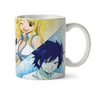 Caneca Fairy Tail Personagens 02 Interior E Alça Branca