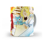 Caneca Fairy Tail Personagens 02 Interior E Alça Branca