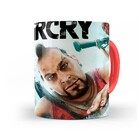 Caneca Far Cry 3 Vaas Montenegro - Interior E Alça Vermelho
