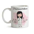 Caneca Farmacêutica Feminina Branca Cabelo:preto Liso