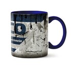 Caneca Farmacêutico Com Nome Farmácia Ícones Interior E Alça