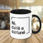 Caneca Fé  Café E Cafuné