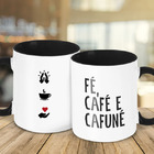Caneca Fé  Café E Cafuné V2
