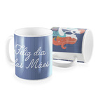 Caneca Feliz Dia Das Maes Azul