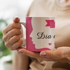 Caneca Feliz Dia Das Maes Rosa