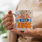 Caneca Feliz Dia Dos Avós Elegante