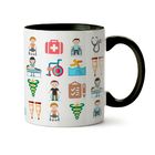 Caneca Fisioterapia Masculina C/ Nome
