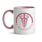 Caneca Fisioterapia Símbolo E Ícones Rosa