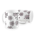 Caneca Flores Amo Voce Mae