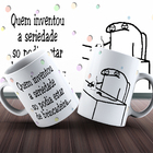 Caneca Flork 325ml Quem Inventou Serenidade Pronta-entrega
