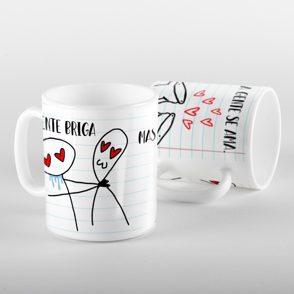 Caneca Flork A Gente Briga Mais Se Ama