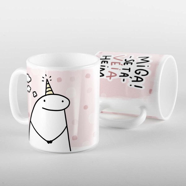 Caneca Flork Aniversário Amiga Se Tá Veia Hein
