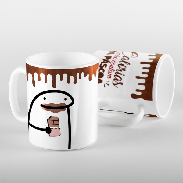 Caneca Flork Calorias Não Contam Na Páscoa