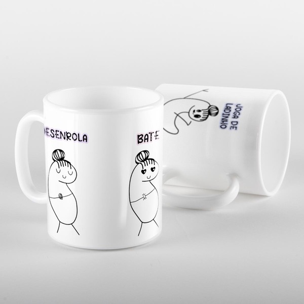 Caneca Flork Desrola Bate Joga De Ladinho