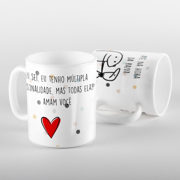 Caneca Flork Eu Sei Que Tenho Multipla