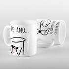 Caneca Flork Eu Te Amo Mais Da Vontade
