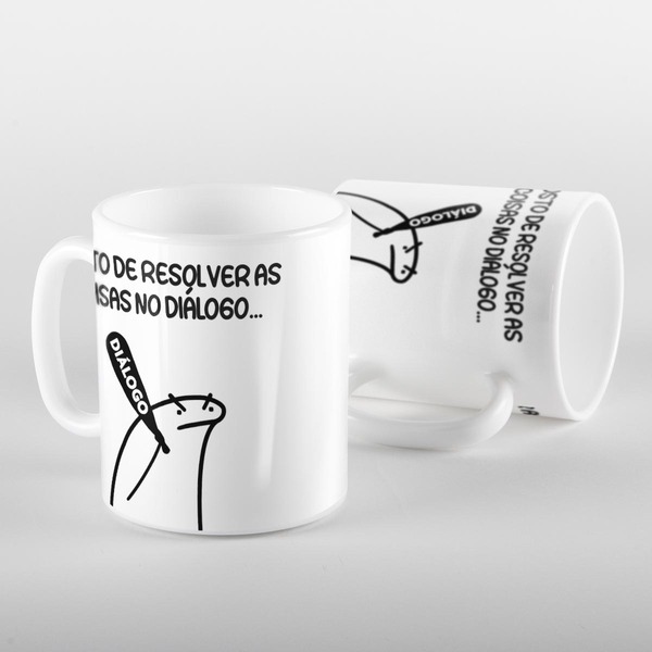 Caneca Flork Gosto De Resolver As Coisas