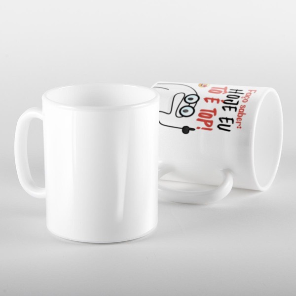 Caneca Flork Hoje Eu Tô É Top