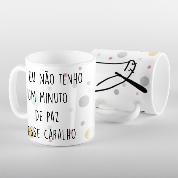 Caneca Flork Mais Não Tenho Um Minuto