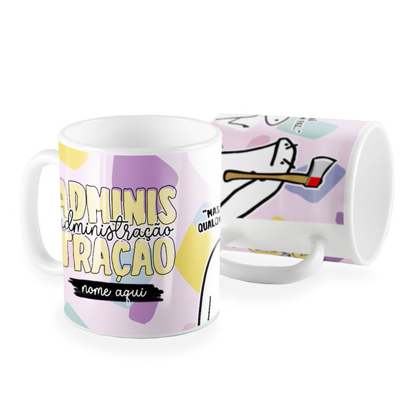 Caneca Flork Meme Administração Mais É Isso Ai