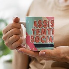 Caneca Flork Meme Assistente Social