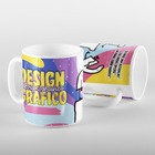 Caneca Flork Meme Design Gráfico