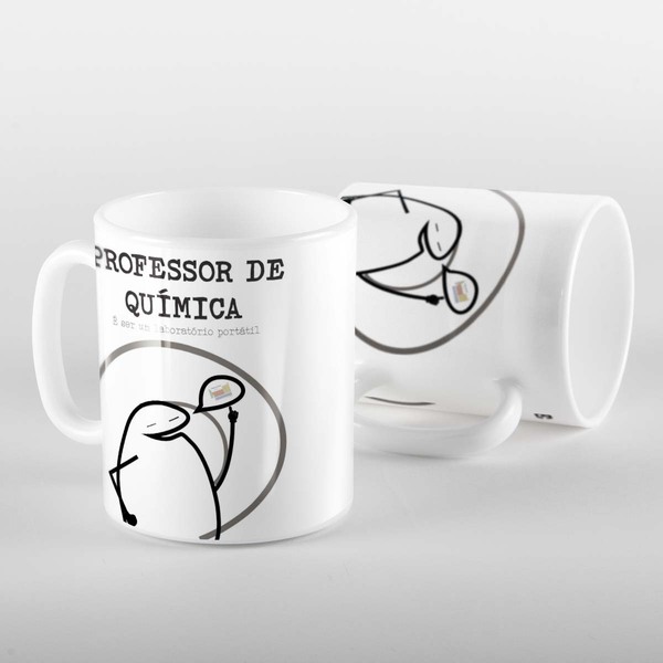 Caneca Flork Professor De Química Portátil