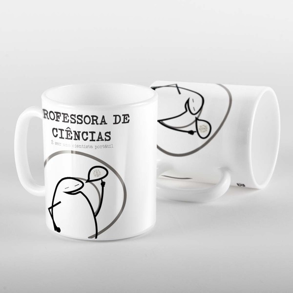 Caneca Flork Professora De Ciências Portátil