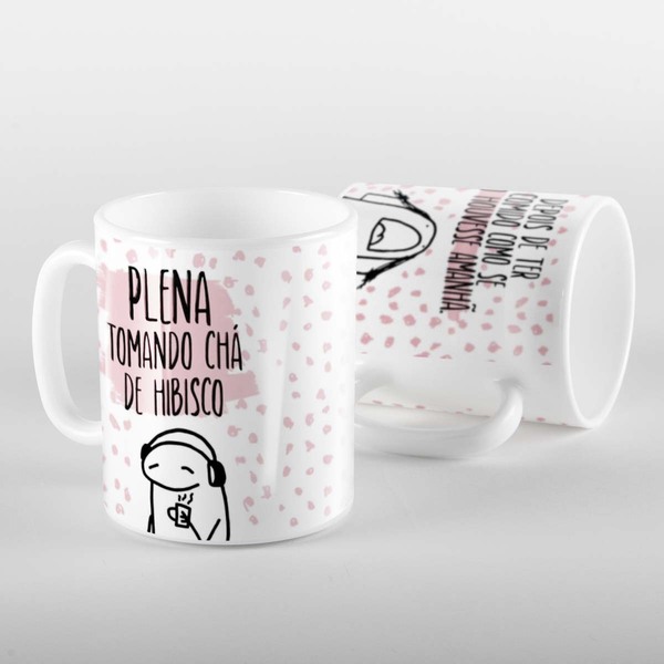 Caneca Flork Professora Plena Tomando Chá De Hibisco